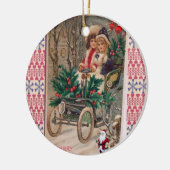 Ornament kerstcirkel, vrolijk kerstfeest (Links)