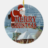 Ornament kerstcirkel, vrolijk kerstfeest (Achterkant)