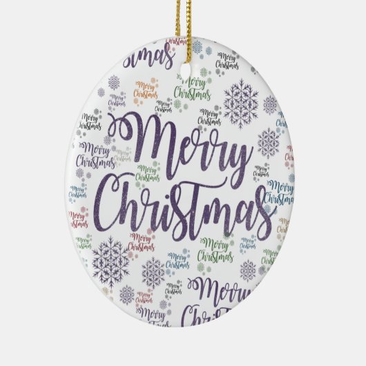 Ornament kerstcirkel, vrolijk kerstfeest (Rechts)