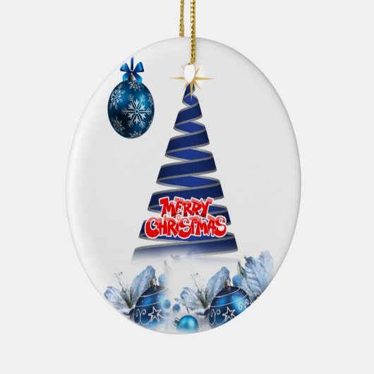 Ornament kerstcirkel, vrolijk kerstfeest (Rechts)