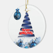 Ornament kerstcirkel, vrolijk kerstfeest (Links)