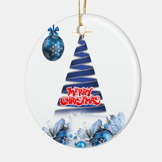 Ornament kerstcirkel, vrolijk kerstfeest (Links)