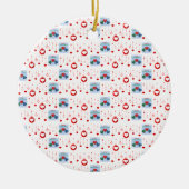 Ornament kerstcirkel, vrolijk kerstfeest (Voorkant)