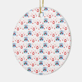 Ornament kerstcirkel, vrolijk kerstfeest (Links)