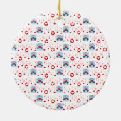 Ornament kerstcirkel, vrolijk kerstfeest (Achterkant)