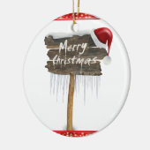 Ornament kerstcirkel, vrolijk kerstfeest (Links)