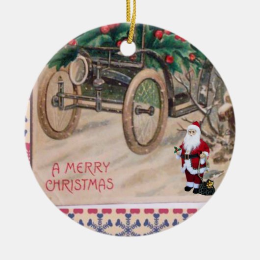 Ornament kerstcirkel, vrolijk kerstfeest (Voorkant)