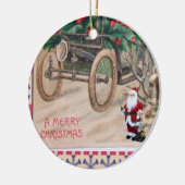 Ornament kerstcirkel, vrolijk kerstfeest (Links)