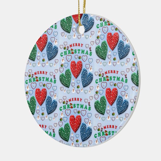 Ornament kerstcirkel, vrolijk kerstfeest (Links)