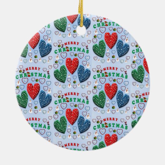 Ornament kerstcirkel, vrolijk kerstfeest (Achterkant)