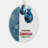 Ornament kerstcirkel, vrolijk kerstfeest (Rechts)