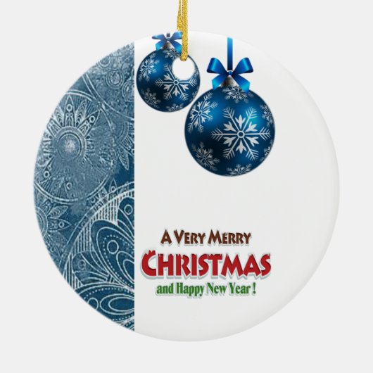 Ornament kerstcirkel, vrolijk kerstfeest (Achterkant)