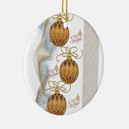 Ornament kerstcirkel, vrolijk kerstfeest (Rechts)