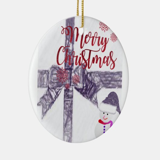 Ornament kerstcirkel, vrolijk kerstfeest (Rechts)