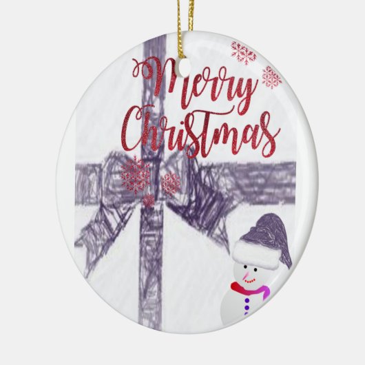 Ornament kerstcirkel, vrolijk kerstfeest (Links)