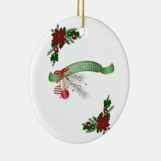 Ornament kerstcirkel, vrolijk kerstfeest (Rechts)