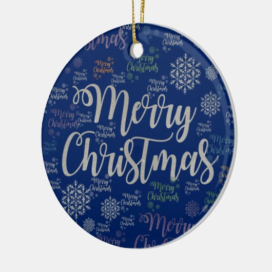 Ornament kerstcirkel, vrolijk kerstfeest (Links)
