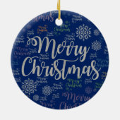 Ornament kerstcirkel, vrolijk kerstfeest (Achterkant)
