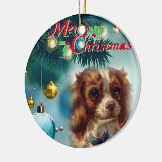 Ornament kerstcirkel, vrolijk kerstfeest (Links)