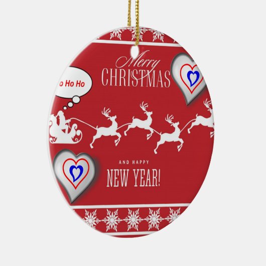 Ornament kerstcirkel, vrolijk kerstfeest (Rechts)