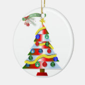 Ornament kerstcirkel, vrolijk kerstfeest (Links)