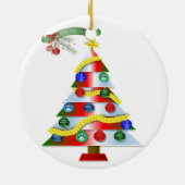 Ornament kerstcirkel, vrolijk kerstfeest (Achterkant)