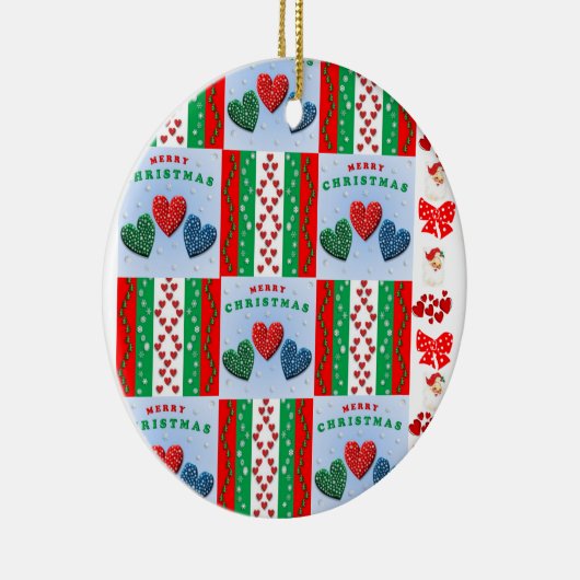 Ornament kerstcirkel, vrolijk kerstfeest (Rechts)