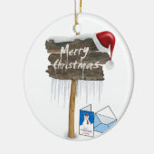 Ornament kerstcirkel, vrolijk kerstfeest (Links)