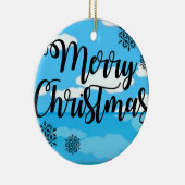 Ornament kerstcirkel, vrolijk kerstfeest (Rechts)