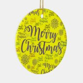 Ornament kerstcirkel, vrolijk kerstfeest (Rechts)