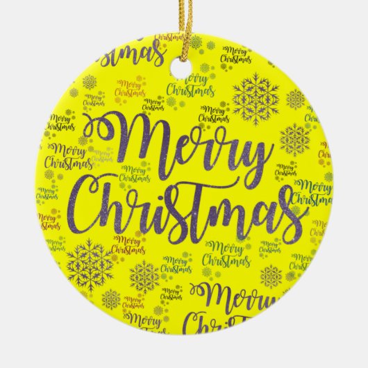 Ornament kerstcirkel, vrolijk kerstfeest (Voorkant)