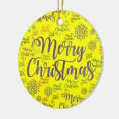 Ornament kerstcirkel, vrolijk kerstfeest (Links)