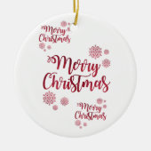 Ornament kerstcirkel, vrolijk kerstfeest (Voorkant)