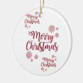 Ornament kerstcirkel, vrolijk kerstfeest (Links)