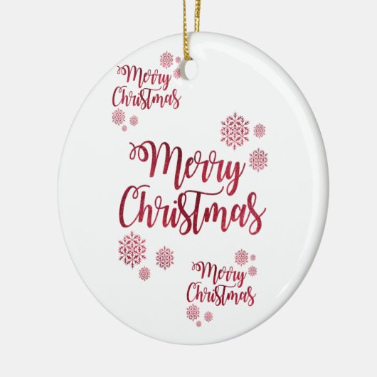 Ornament kerstcirkel, vrolijk kerstfeest (Links)