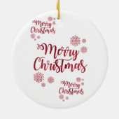 Ornament kerstcirkel, vrolijk kerstfeest (Achterkant)