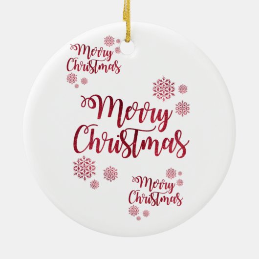 Ornament kerstcirkel, vrolijk kerstfeest (Achterkant)