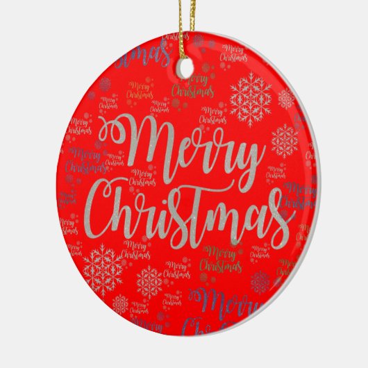 Ornament kerstcirkel, vrolijk kerstfeest (Links)