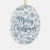 Ornament kerstcirkel, vrolijk kerstfeest (Rechts)