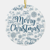 Ornament kerstcirkel, vrolijk kerstfeest (Voorkant)