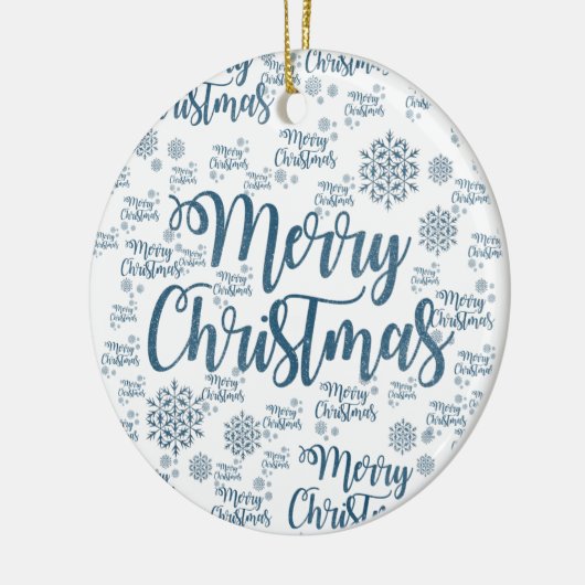 Ornament kerstcirkel, vrolijk kerstfeest (Links)