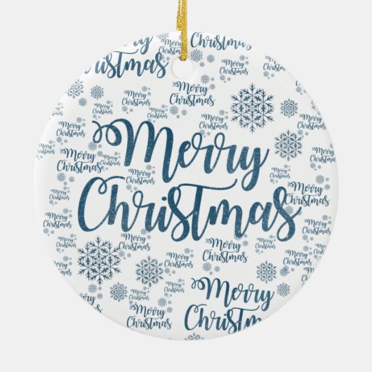 Ornament kerstcirkel, vrolijk kerstfeest (Achterkant)