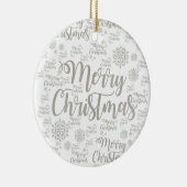 Ornament kerstcirkel, vrolijk kerstfeest (Rechts)