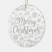 Ornament kerstcirkel, vrolijk kerstfeest (Links)