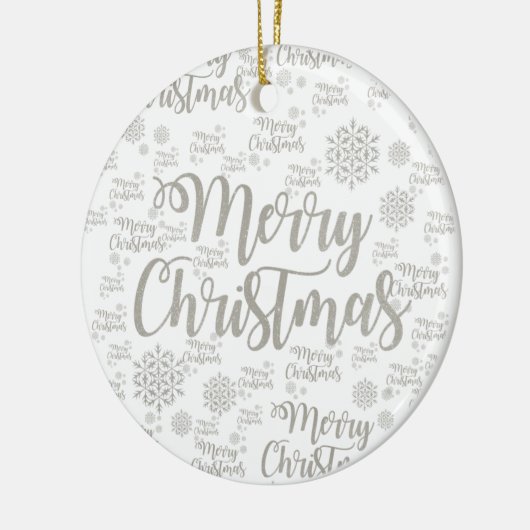 Ornament kerstcirkel, vrolijk kerstfeest (Links)