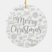Ornament kerstcirkel, vrolijk kerstfeest (Achterkant)