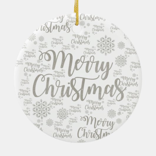 Ornament kerstcirkel, vrolijk kerstfeest (Achterkant)