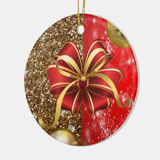 Ornament kerstcirkel, vrolijk kerstfeest (Links)