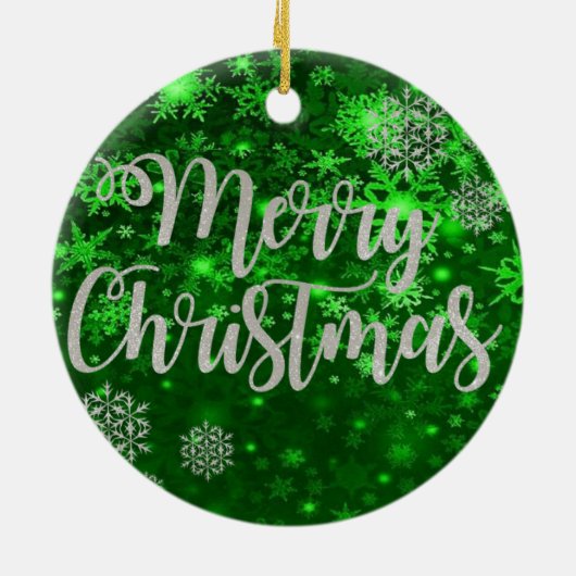 Ornament kerstcirkel, vrolijk kerstfeest (Achterkant)