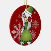 Ornament kerstemo Girl (Rechts)